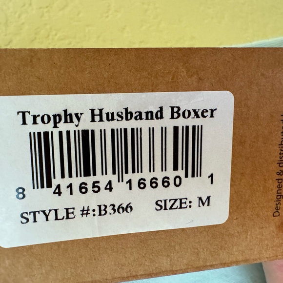 Lazy One Trophy Husband Mint Green Boxer Shorts Underwear NWT Size M - Picture 5 of 6